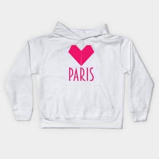 I LOVE PARIS Kids Hoodie